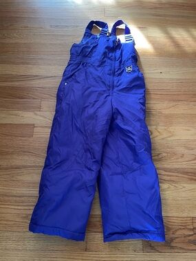 Girls Purple Snow bib